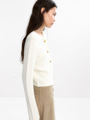 Textured Knit Cardigan