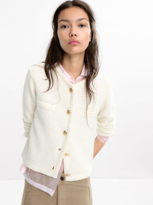Textured Knit Cardigan