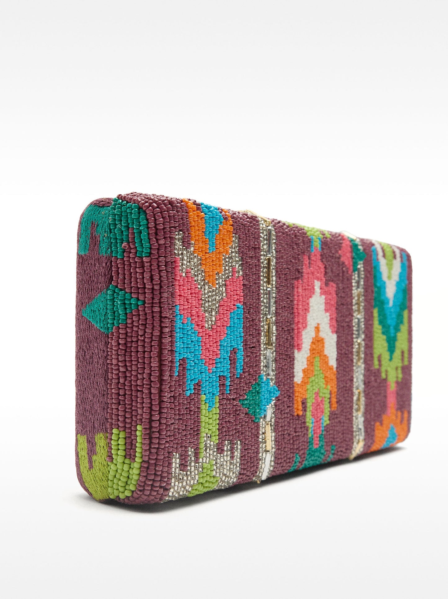 Multicolor Beaded Party Clutch