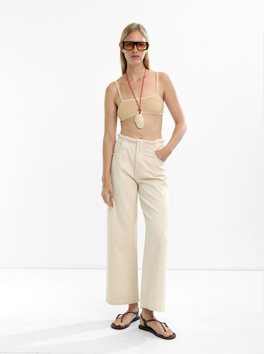 100% Cotton Denim Trousers