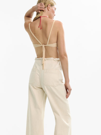 100% Cotton Denim Trousers