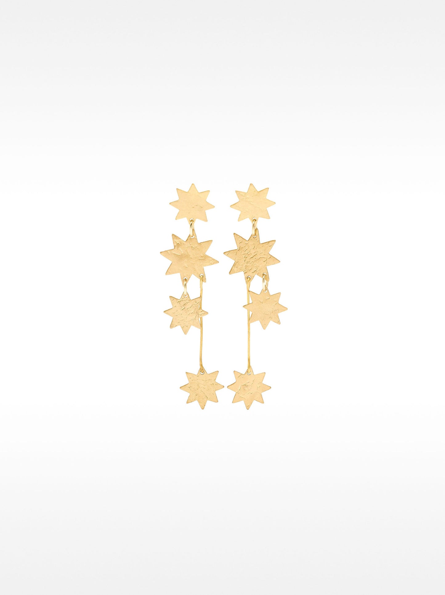 Long Star Earrings