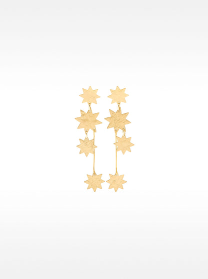 Long Star Earrings