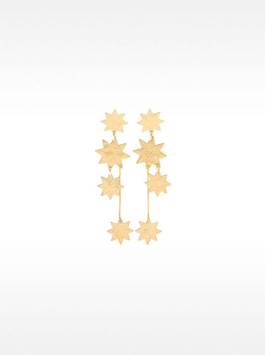 Long Star Earrings