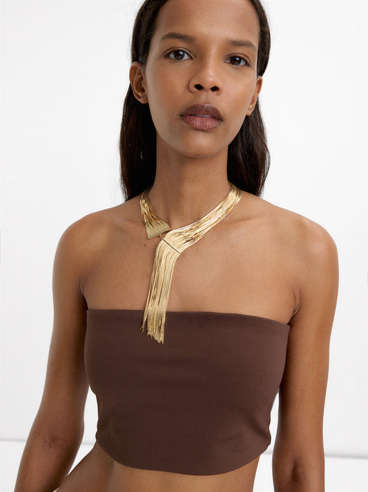 Wide Multi-Strand Necklace