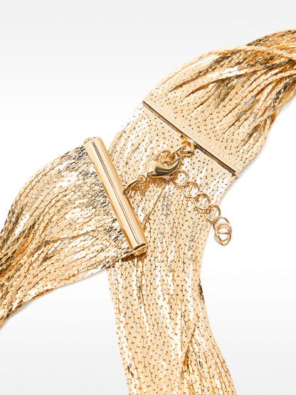 Wide Multi-Strand Necklace