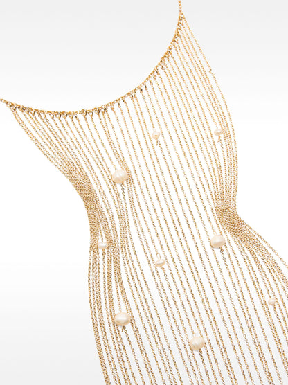 Necklace With Freshwater Pearl Fringe