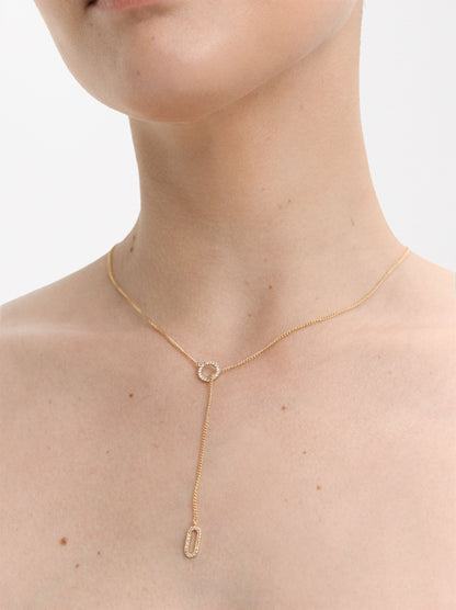 Short Necklace With Zirconia