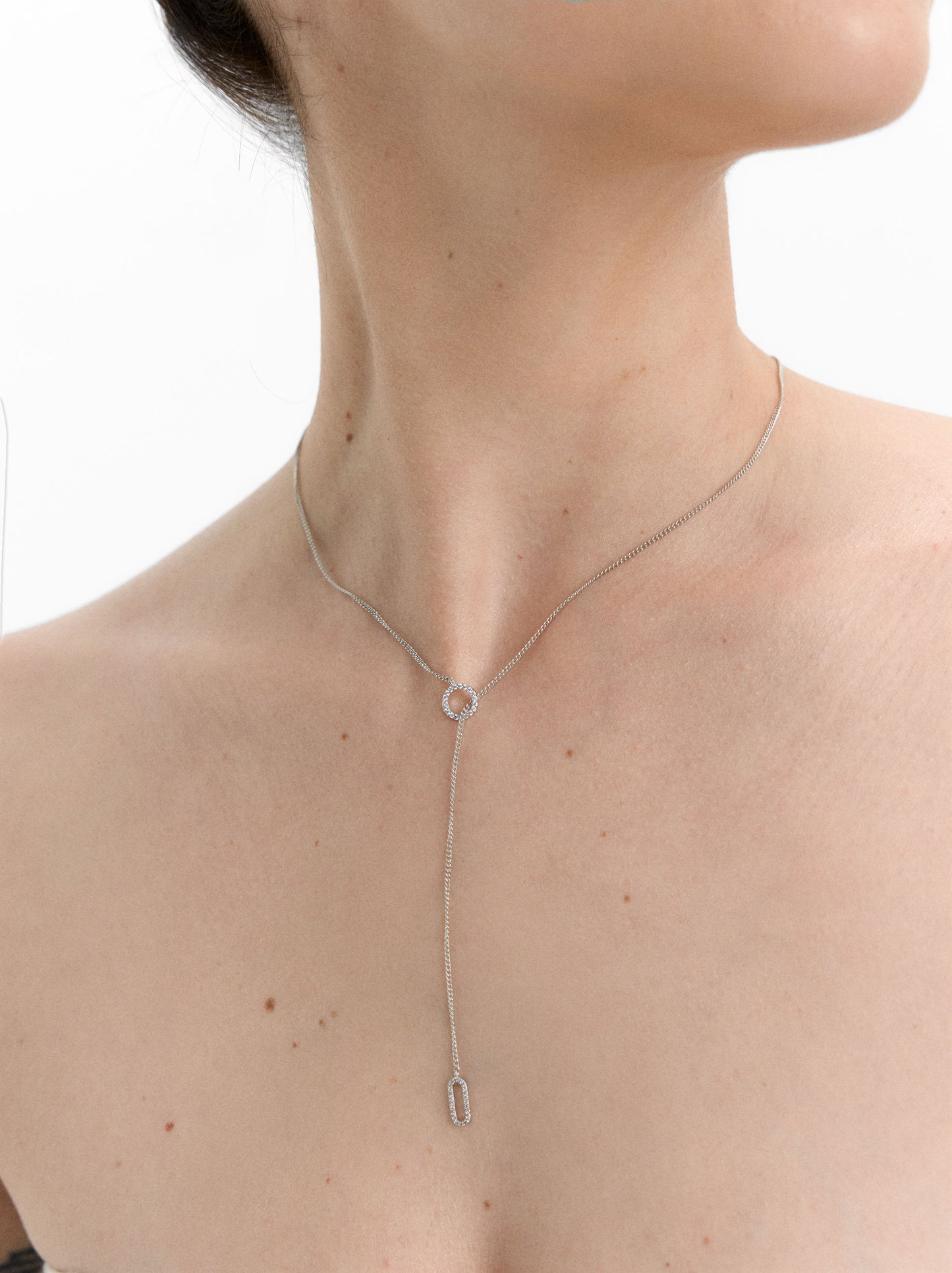 Short Necklace With Zirconia