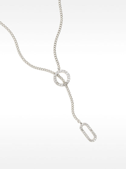 Short Necklace With Zirconia
