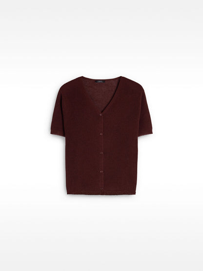 Knit Short-Sleeve Cardigan