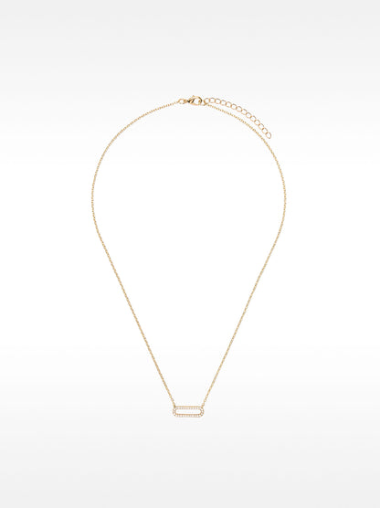 Short Necklace With Zirconia