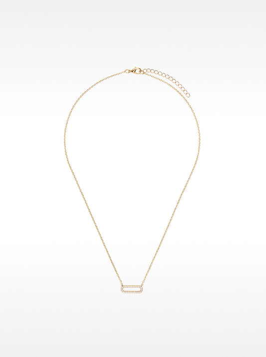 Short Necklace With Zirconia