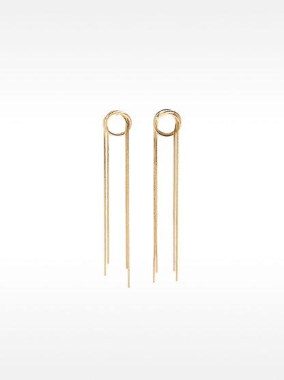 Intertwined Long Earrings