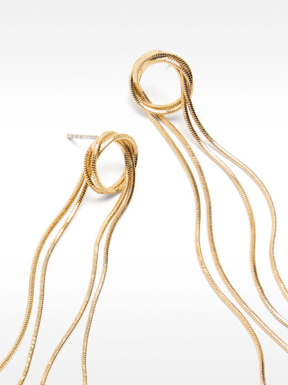 Intertwined Long Earrings