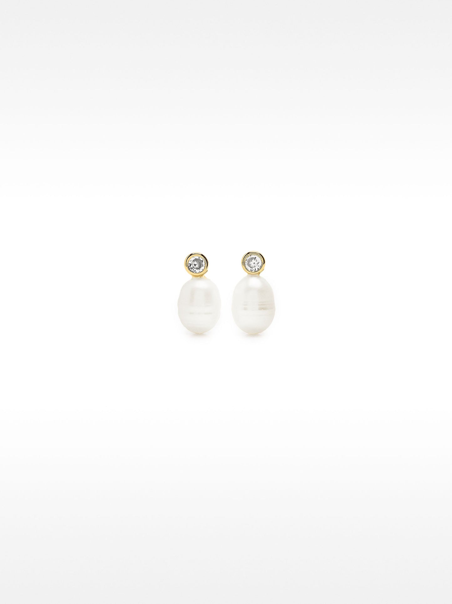 Short Freshwater Pearl Earrings