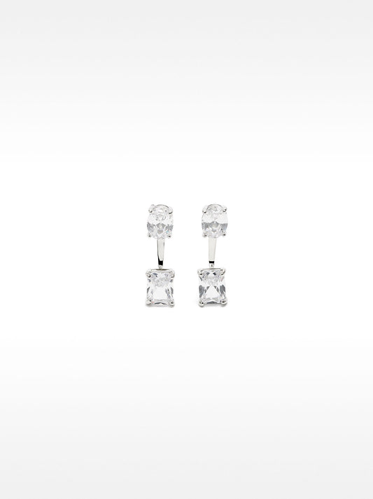 Earjacket Earrings With Zirconia