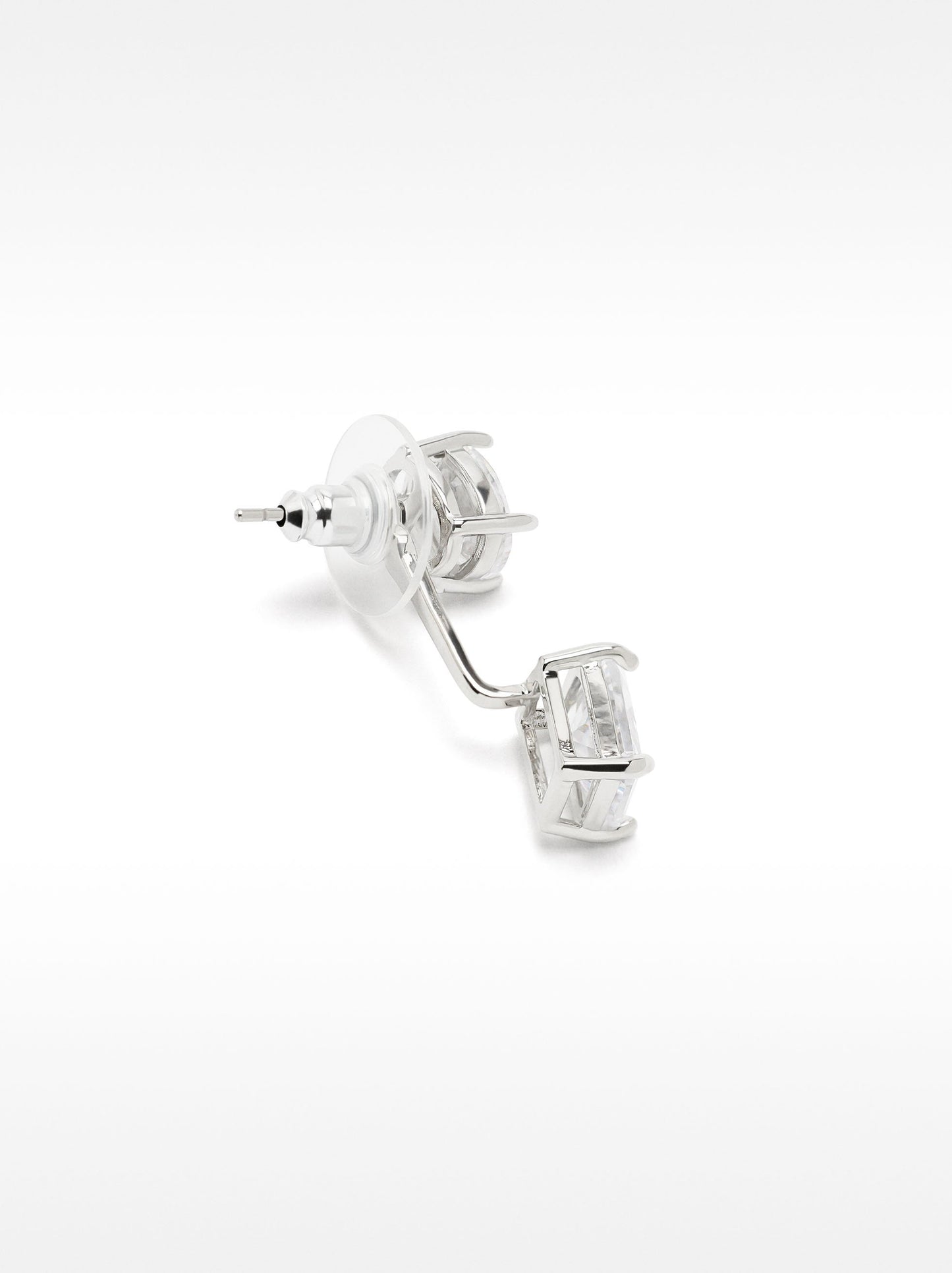 Earjacket Earrings With Zirconia