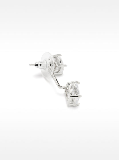Earjacket Earrings With Zirconia