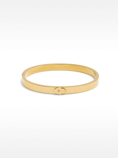 Hamsa Hand Rigid Bracelet - Stainless Steel