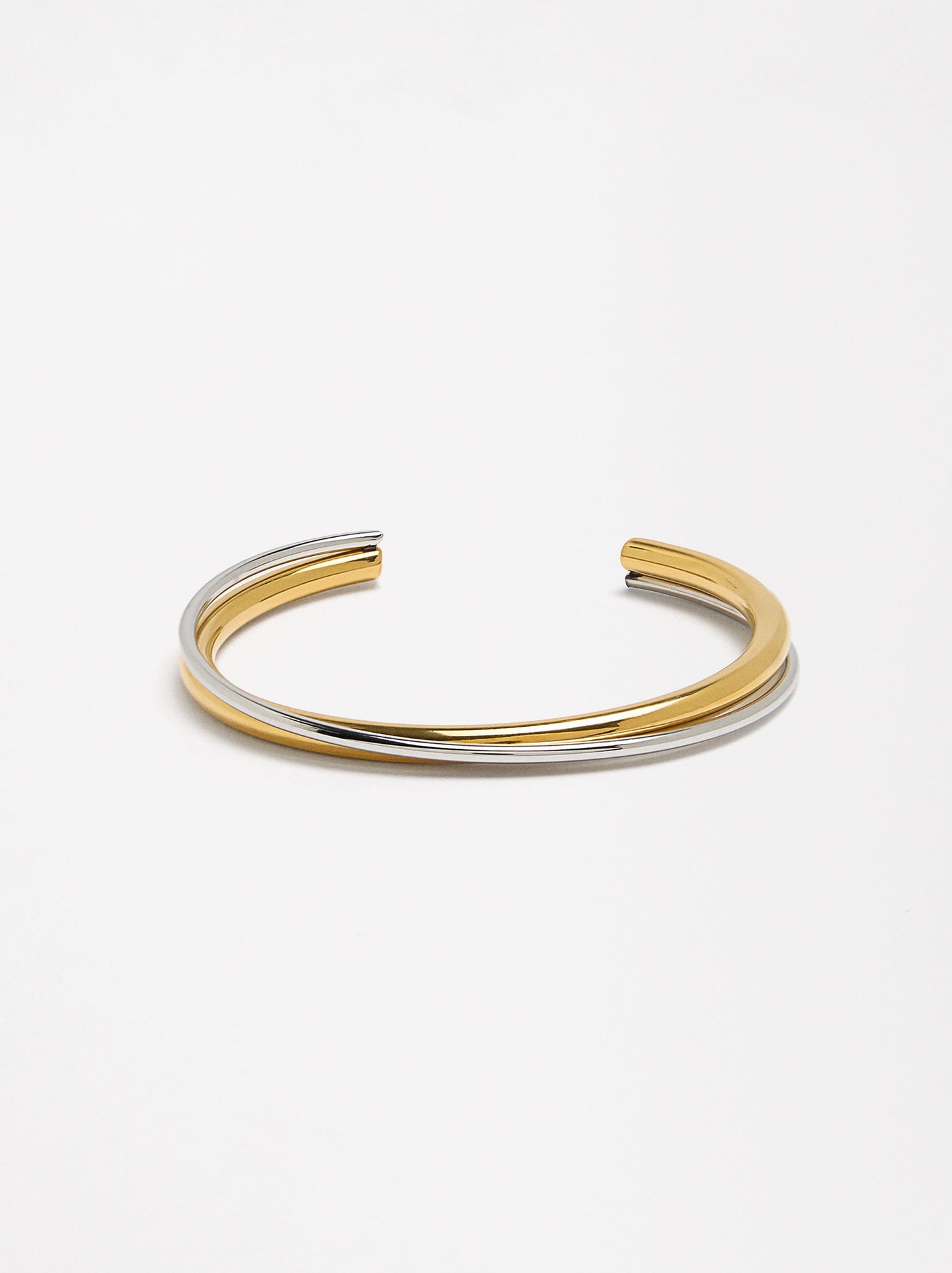 Double Bicolor Rigid Bracelet - Stainless Steel