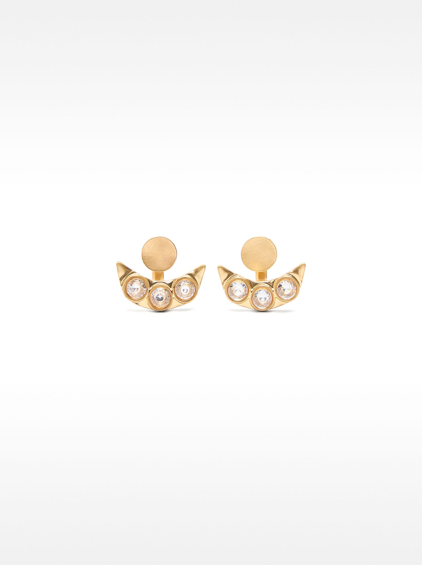 Earjacket Earrings With Zirconia