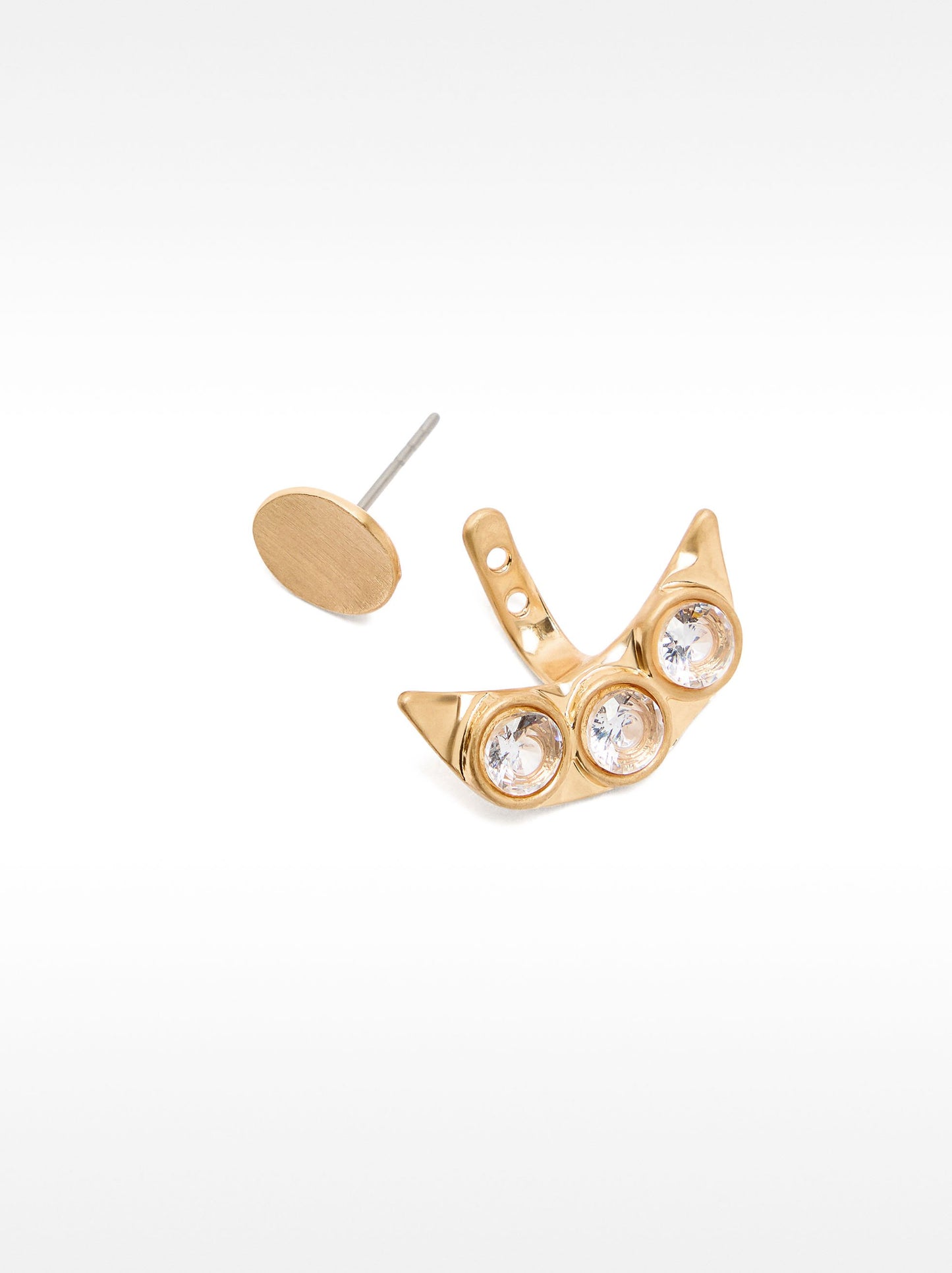 Earjacket Earrings With Zirconia