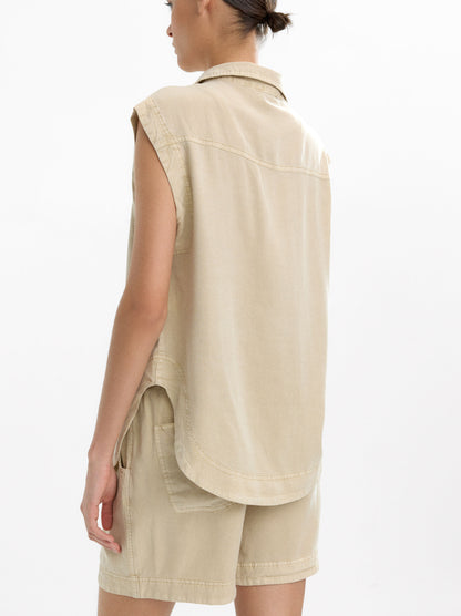 Sleeveless 100% Lyocell Shirt