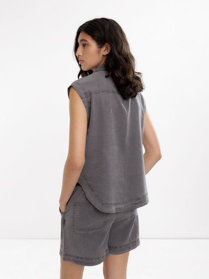 Sleeveless 100% Lyocell Shirt