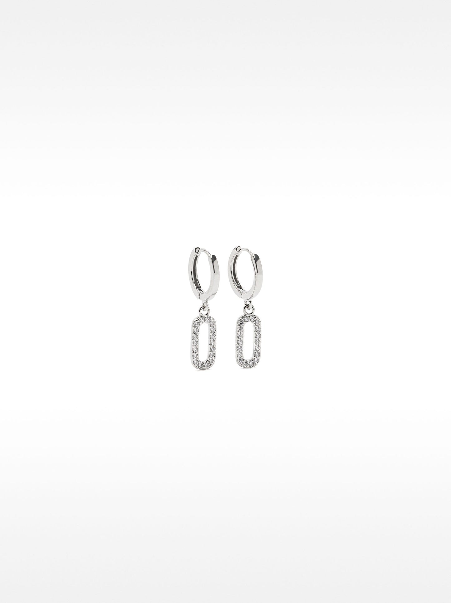 Hoop Earrings With Zirconia