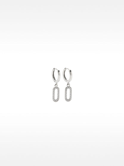 Hoop Earrings With Zirconia