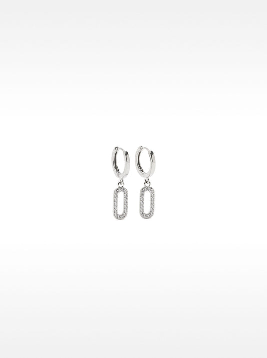 Hoop Earrings With Zirconia