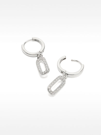Hoop Earrings With Zirconia