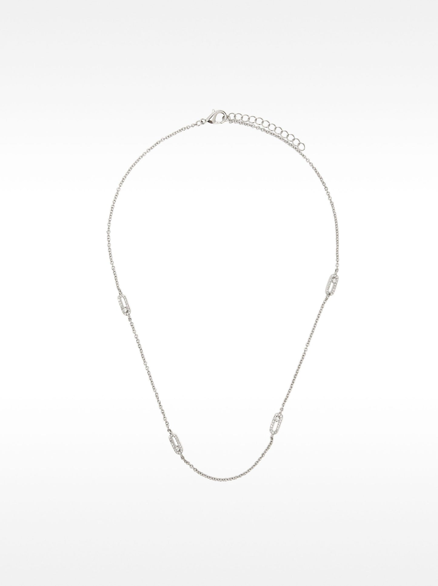 Short Necklace With Zirconia