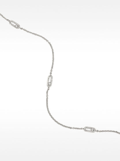 Short Necklace With Zirconia