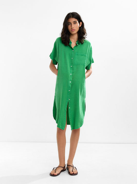 100% Lyocell Shirt Dress