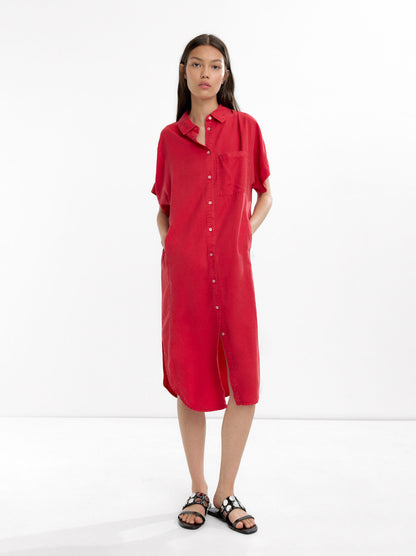 100% Lyocell Shirt Dress
