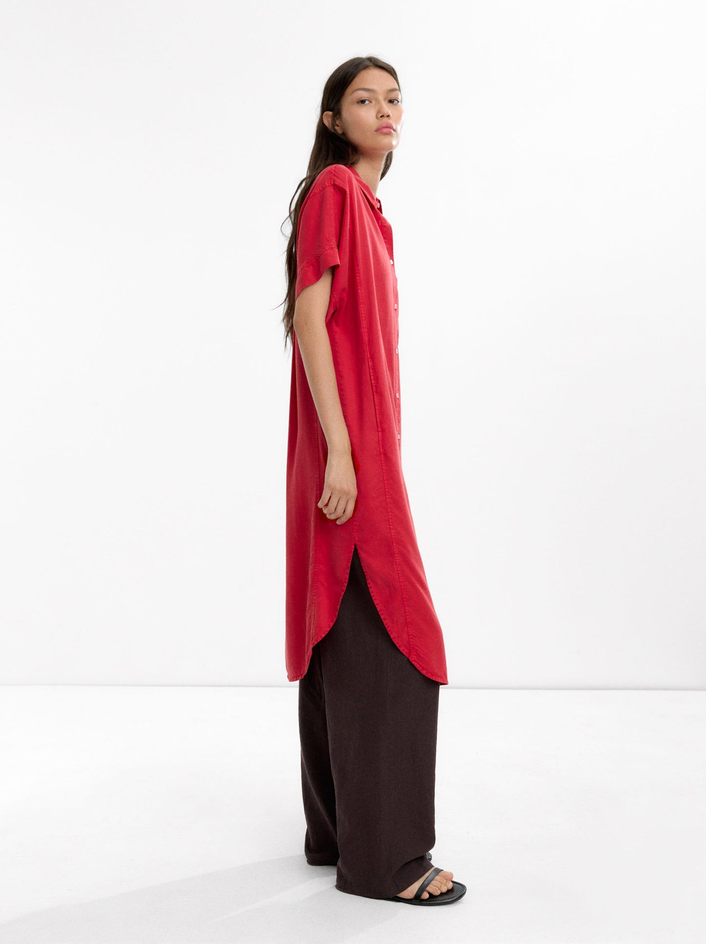 100% Lyocell Shirt Dress