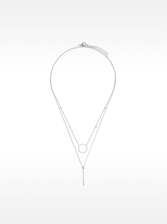 Set Of Necklaces With Zirconia