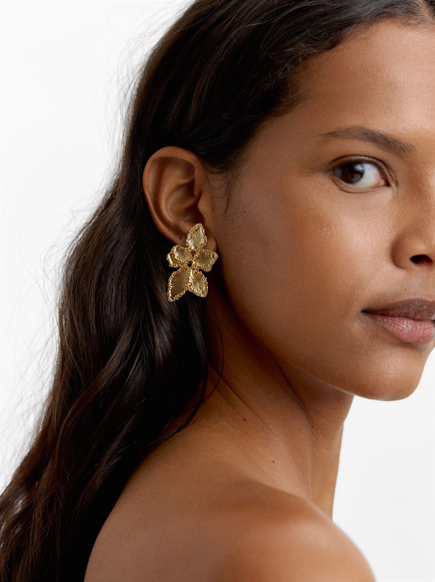 Flower Textured Earrings