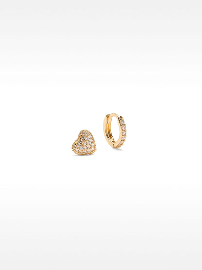 Set Of Earrings With Zirconia