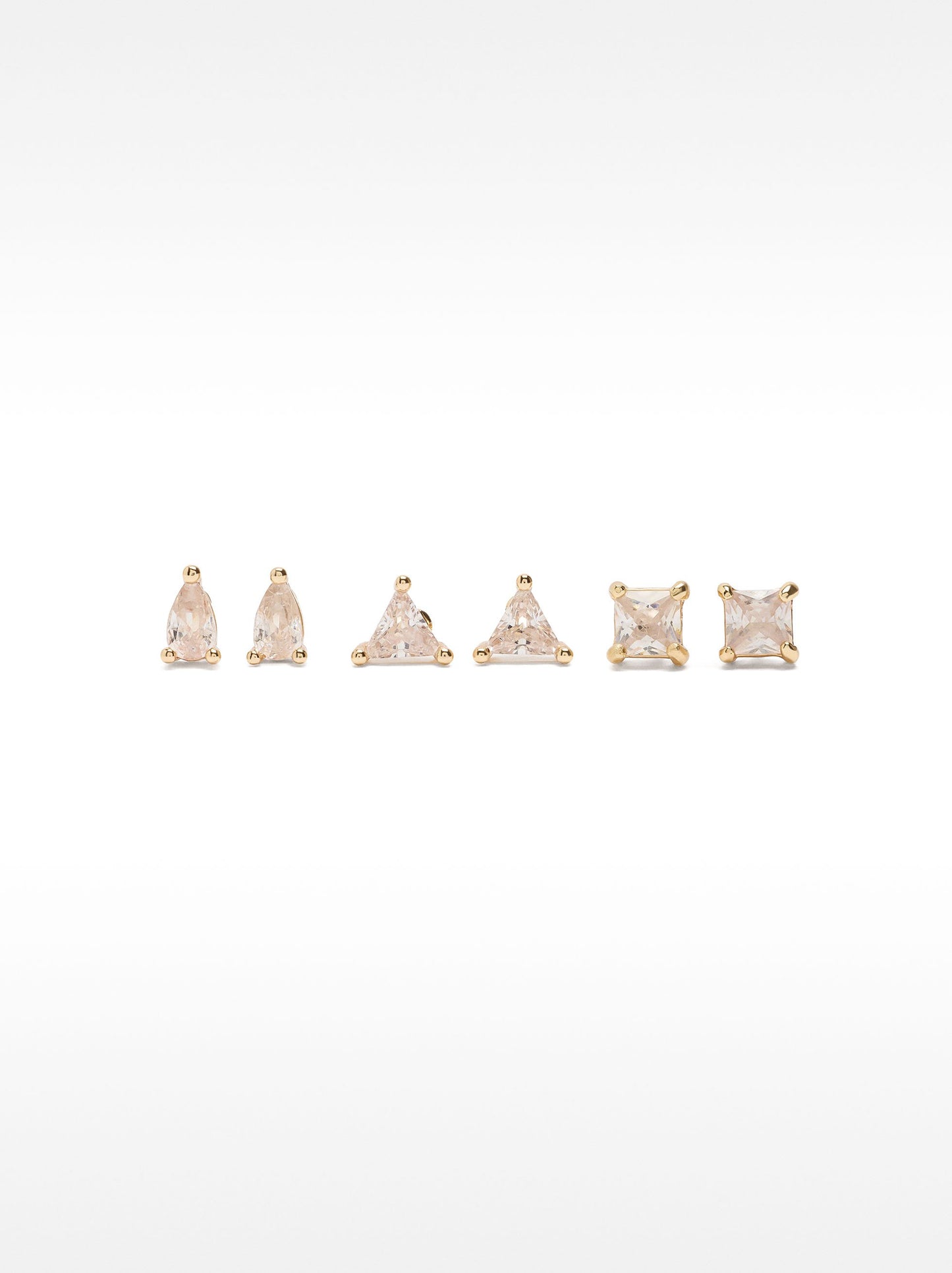Zirconia Earring Set