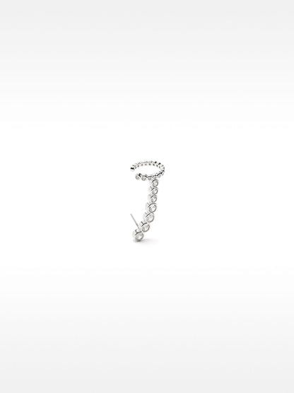 Earjacket Earrings With Zirconia