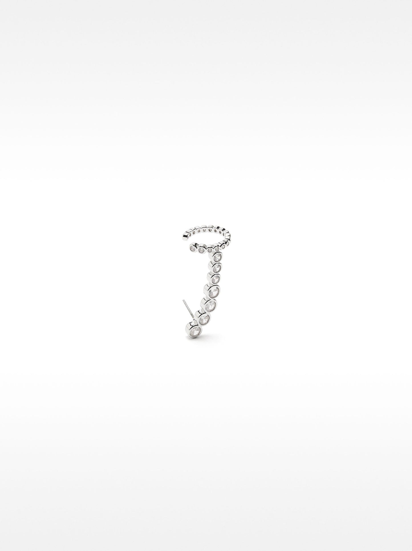 Earjacket Earrings With Zirconia