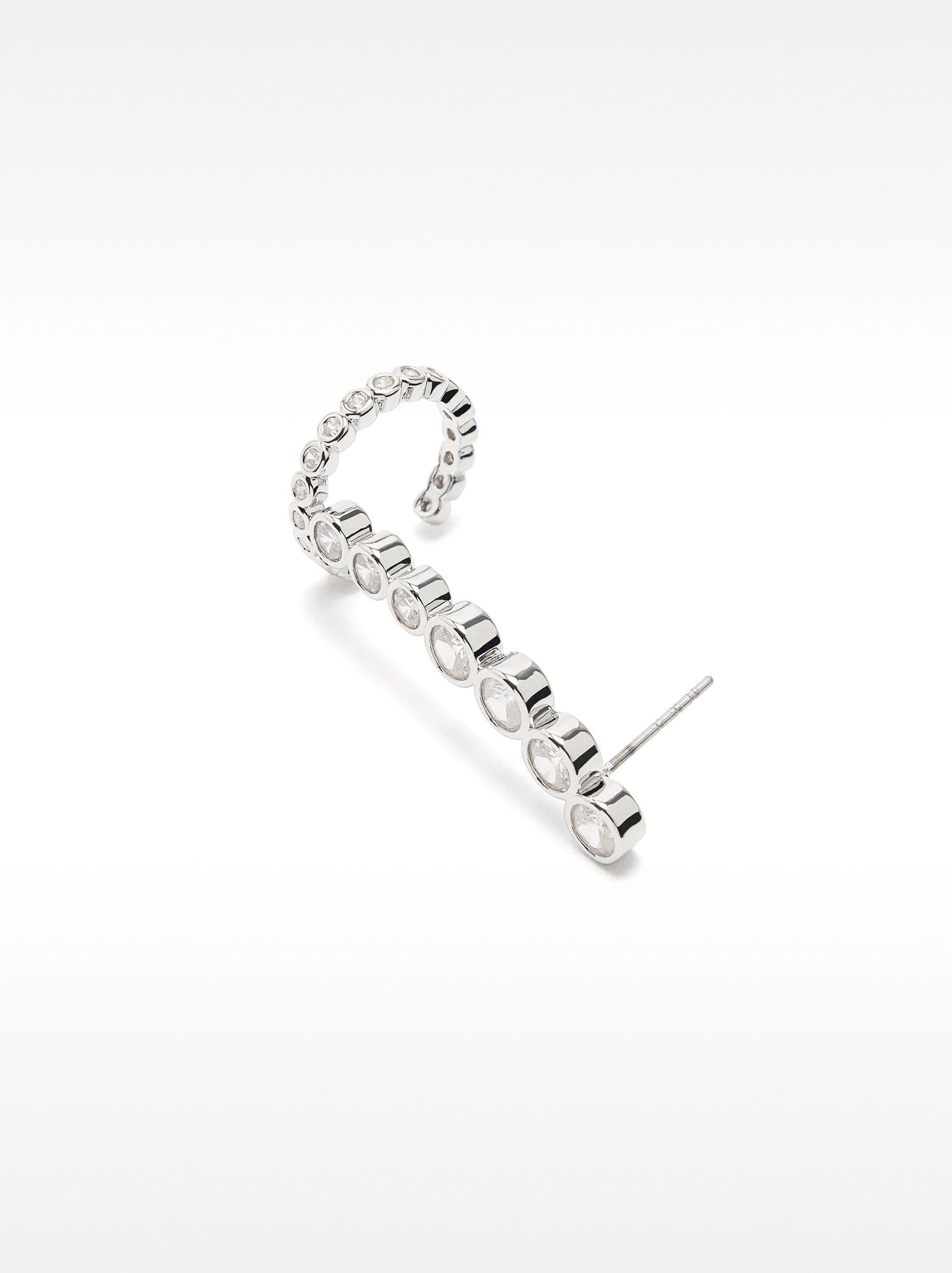 Earjacket Earrings With Zirconia