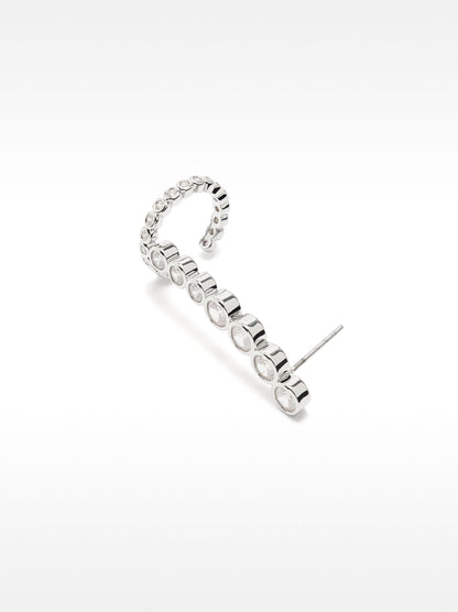 Earjacket Earrings With Zirconia