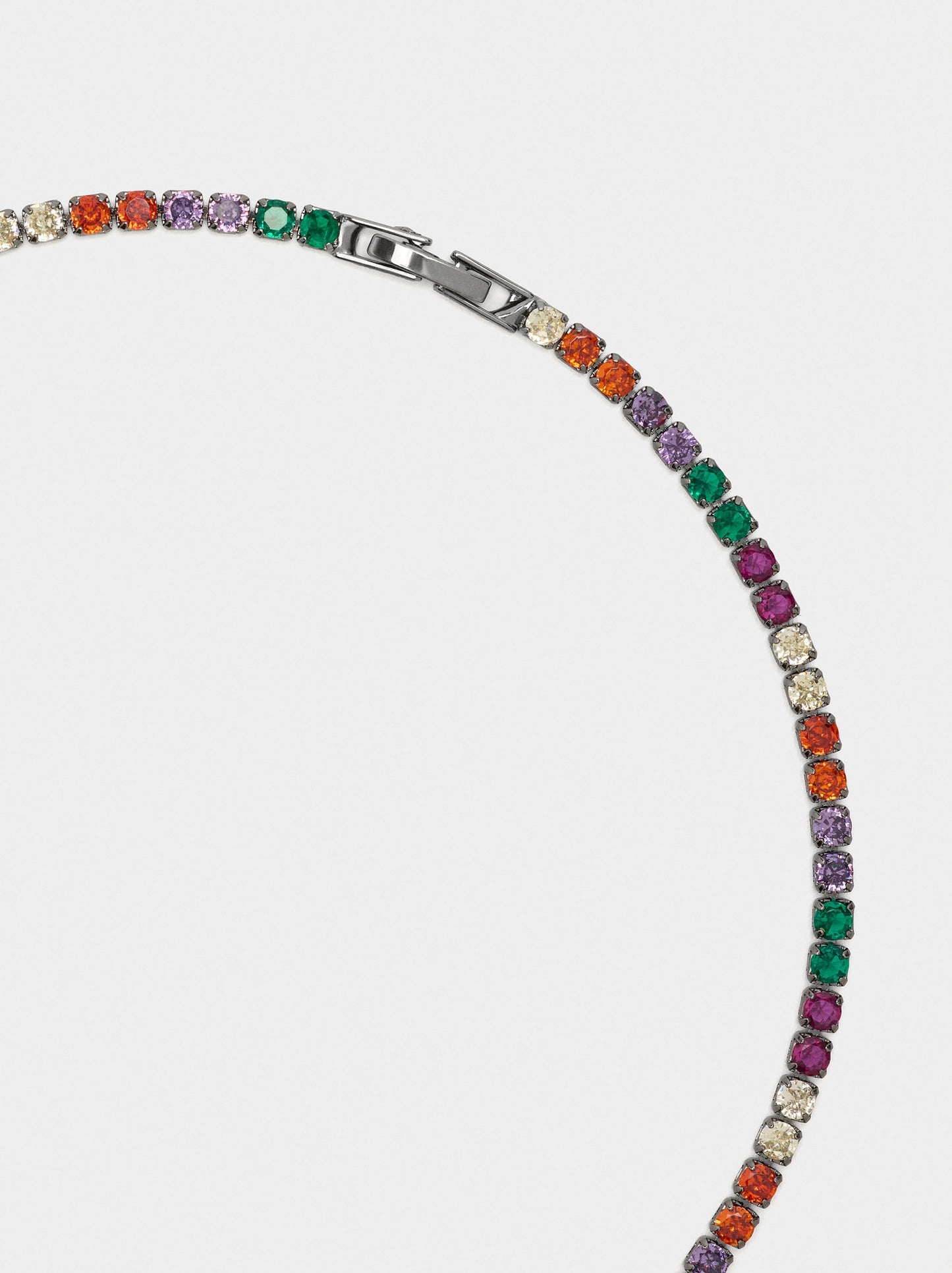 Necklace And Bracelet Set With Zirconia