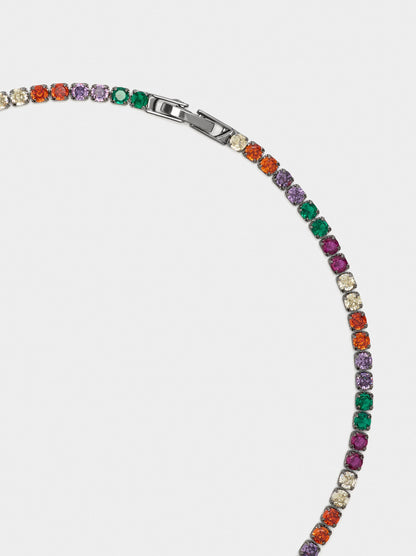 Necklace And Bracelet Set With Zirconia