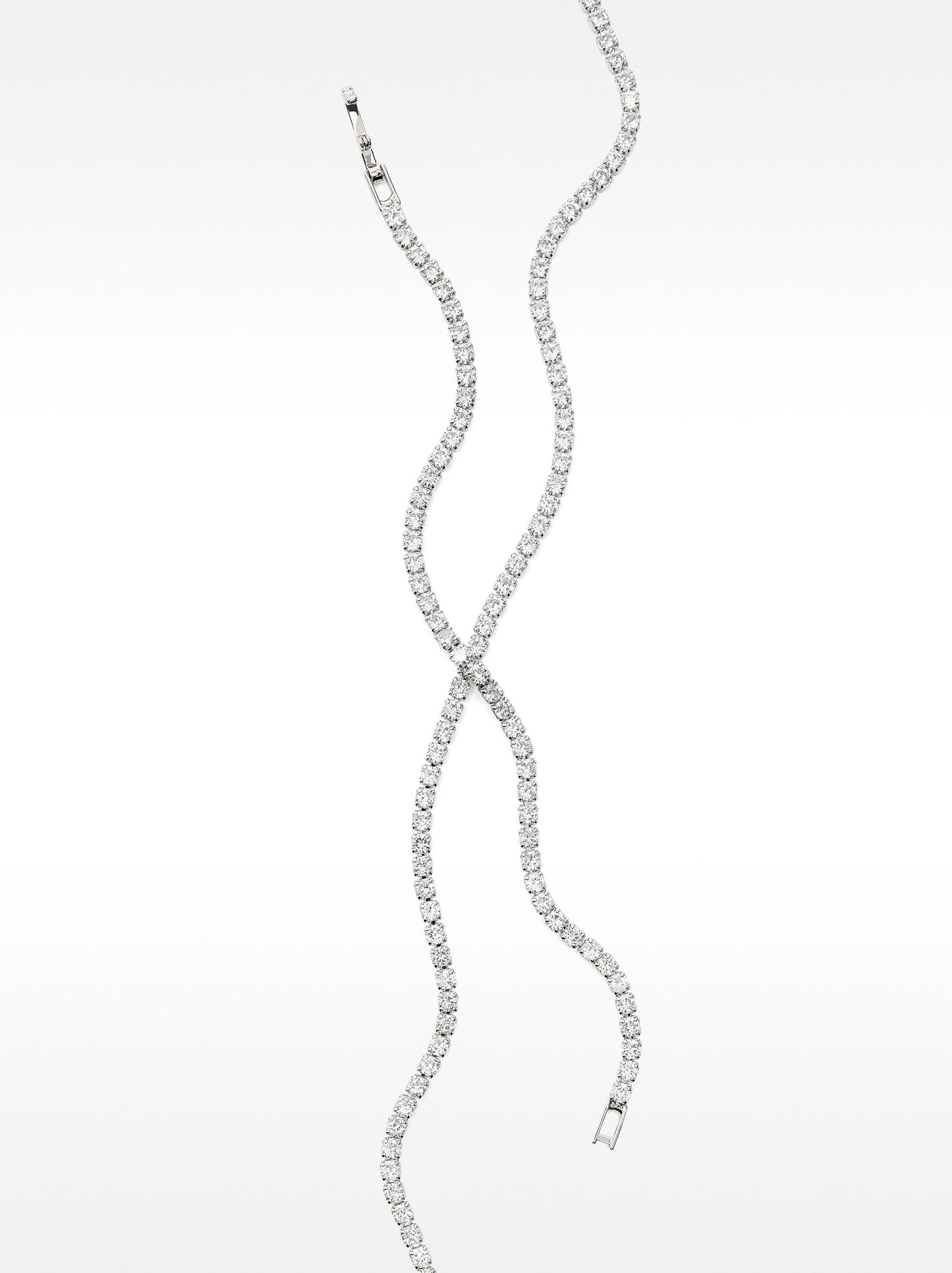 Necklace And Bracelet Set With Zirconia