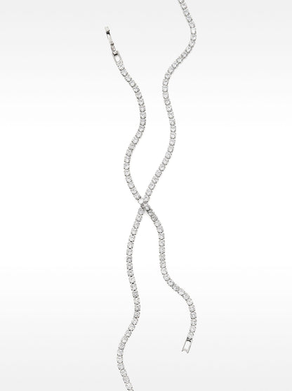 Necklace And Bracelet Set With Zirconia